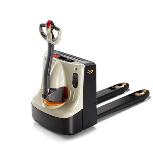 pallet jack with ergonomic handle and dual forks for warehouse us