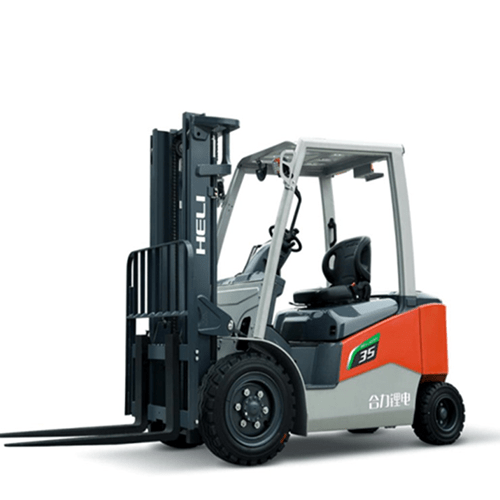 Heli forklift G2 Series 1.5-3.8T positioned on a plain white background, showcasing its design and structure.
